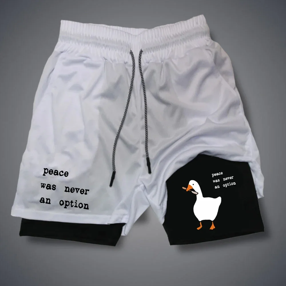 Summer Duck Clothing - Shorts Masculinos com Estampa de Pato