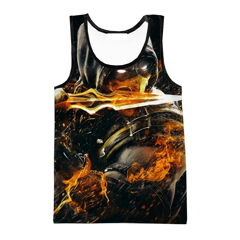 Summer Games Clothing - Mortal kombat jogo 3d impressão regata