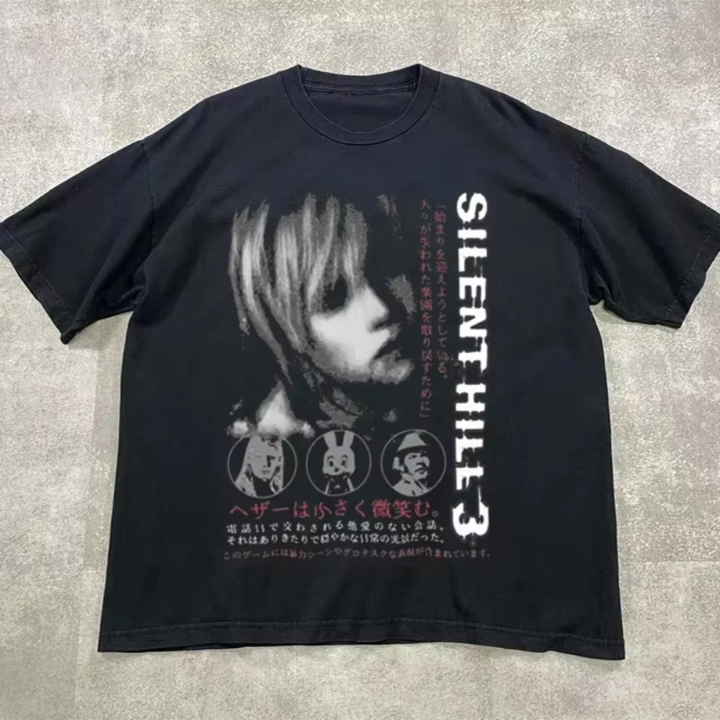 Summer Hill Clothing - Camiseta feminina de verão Silent Hill