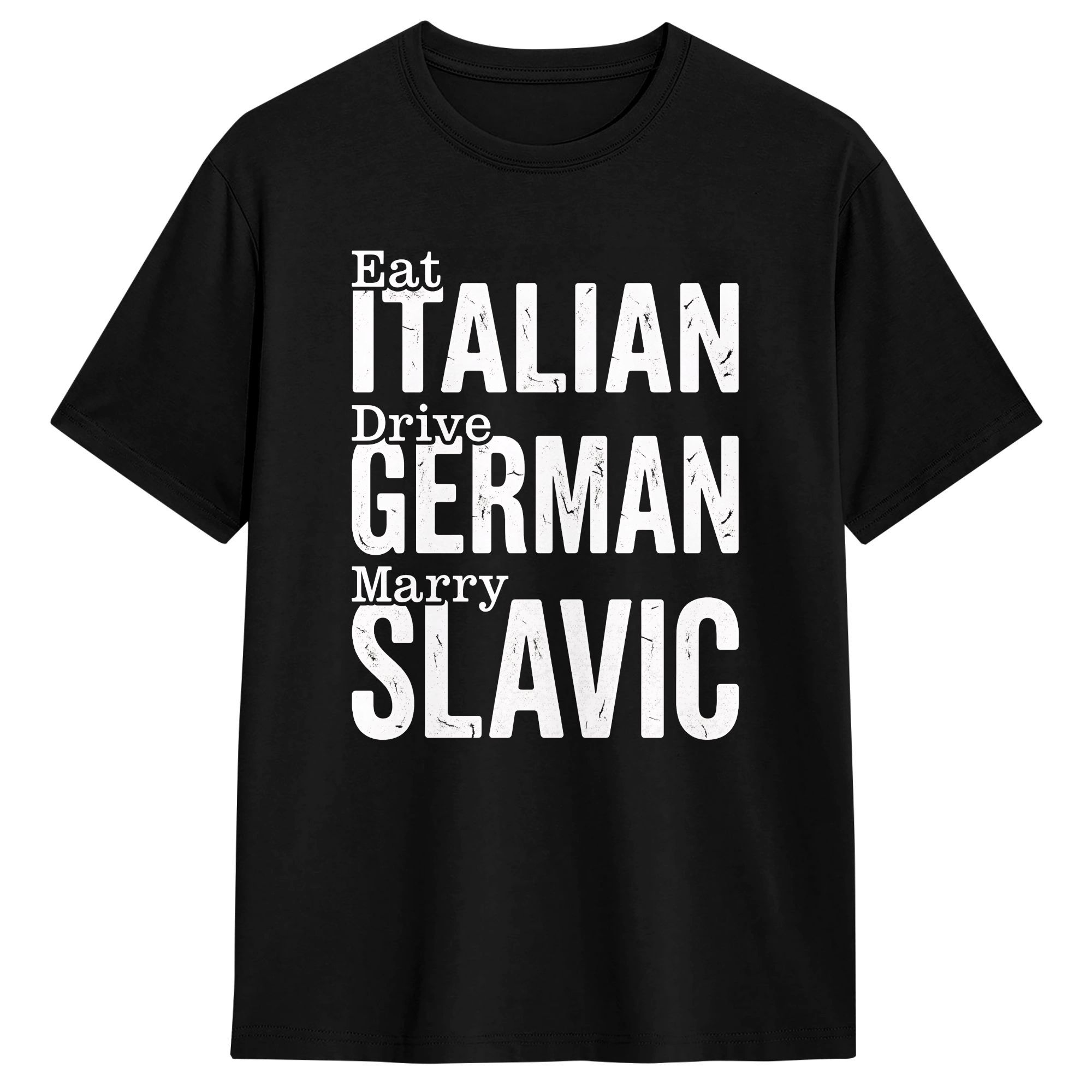 Summer Clothing Drive - Camiseta masculina de algodão Eat Italian