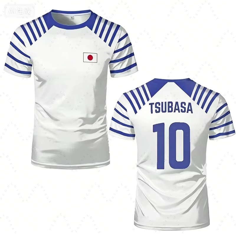 Summer Clothing In Japan - Camiseta Unissex Hot Captain Tsubasa Anime