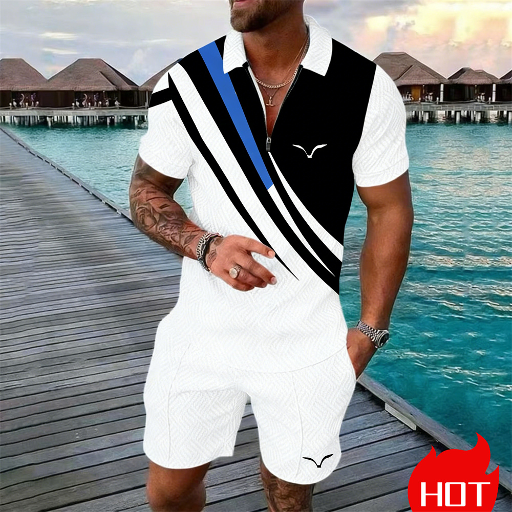 Summer Clothing Y2K - Conjunto de verão com listras estilo