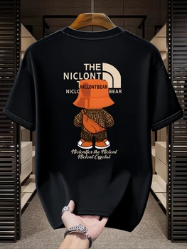 Summer Clothing Brands - Camiseta Masculina de Algodão Puro com