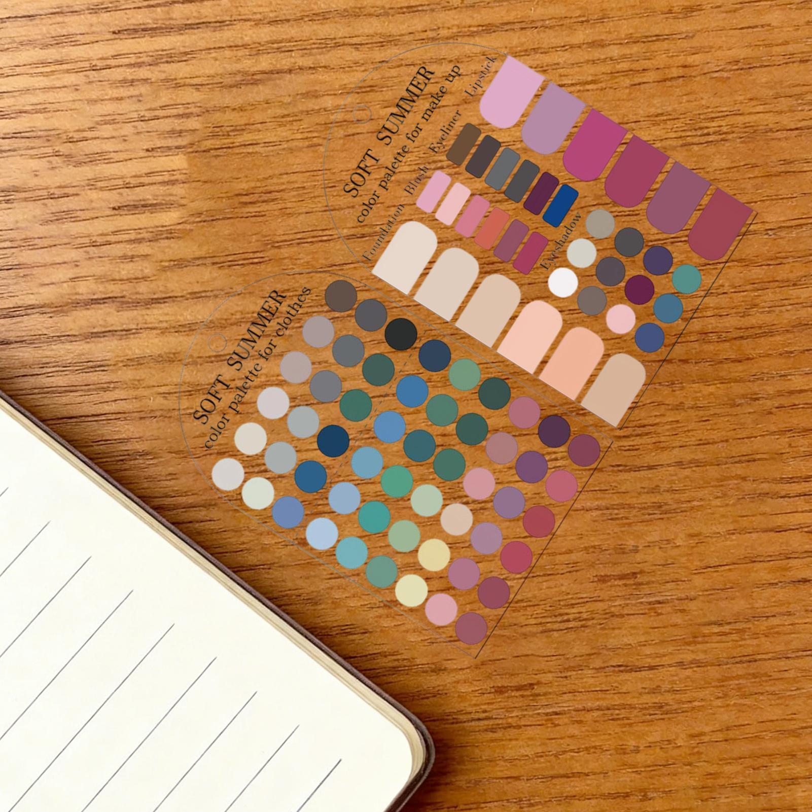 Summer Clothing Palette - 2 Cartões de Paleta de Cores