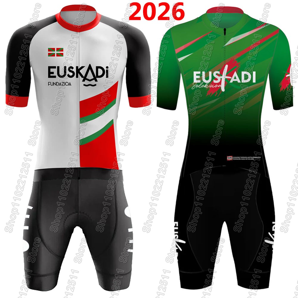 Summer Clothing Men Sale - Conjunto de Ciclismo Euskadi Team 2026: