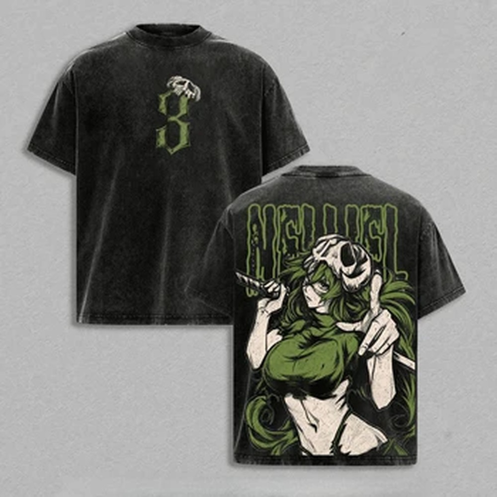 Vintage Summer Clothing Men - Camiseta Estampada Anime BLEACH Nelliel Tu