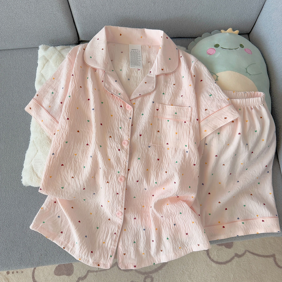 Summer Clothing For Petite Women - Conjunto de pijama feminino de algodão