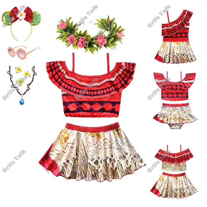 Summer Clothing Girls - Verão fada princesa moana cosplay roupa