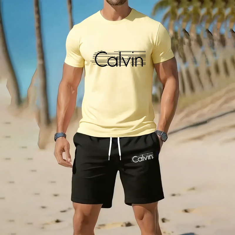 Summer Clothing Discount - Conjunto de roupa esportiva masculina de