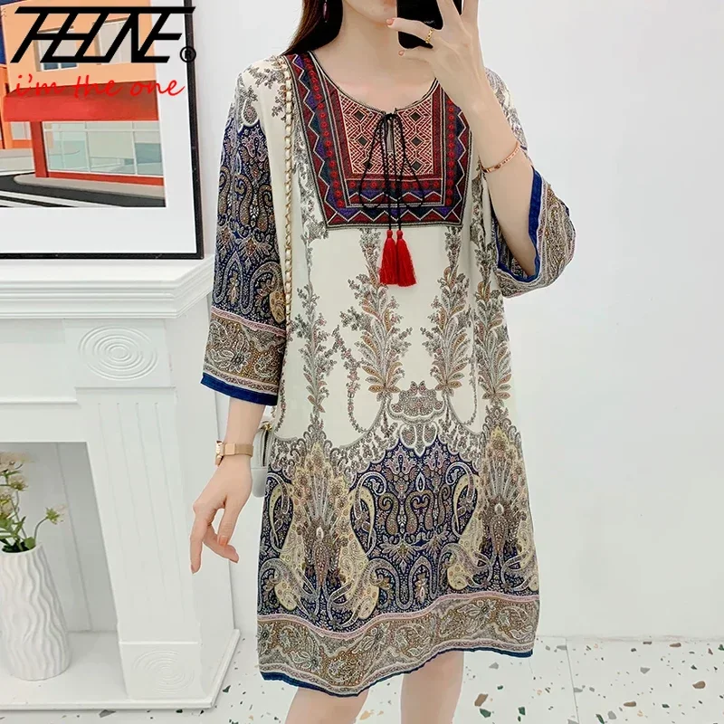 Indian Summer Vintage Clothing - Roupas femininas Mulheres Vestido Indiano Pronto