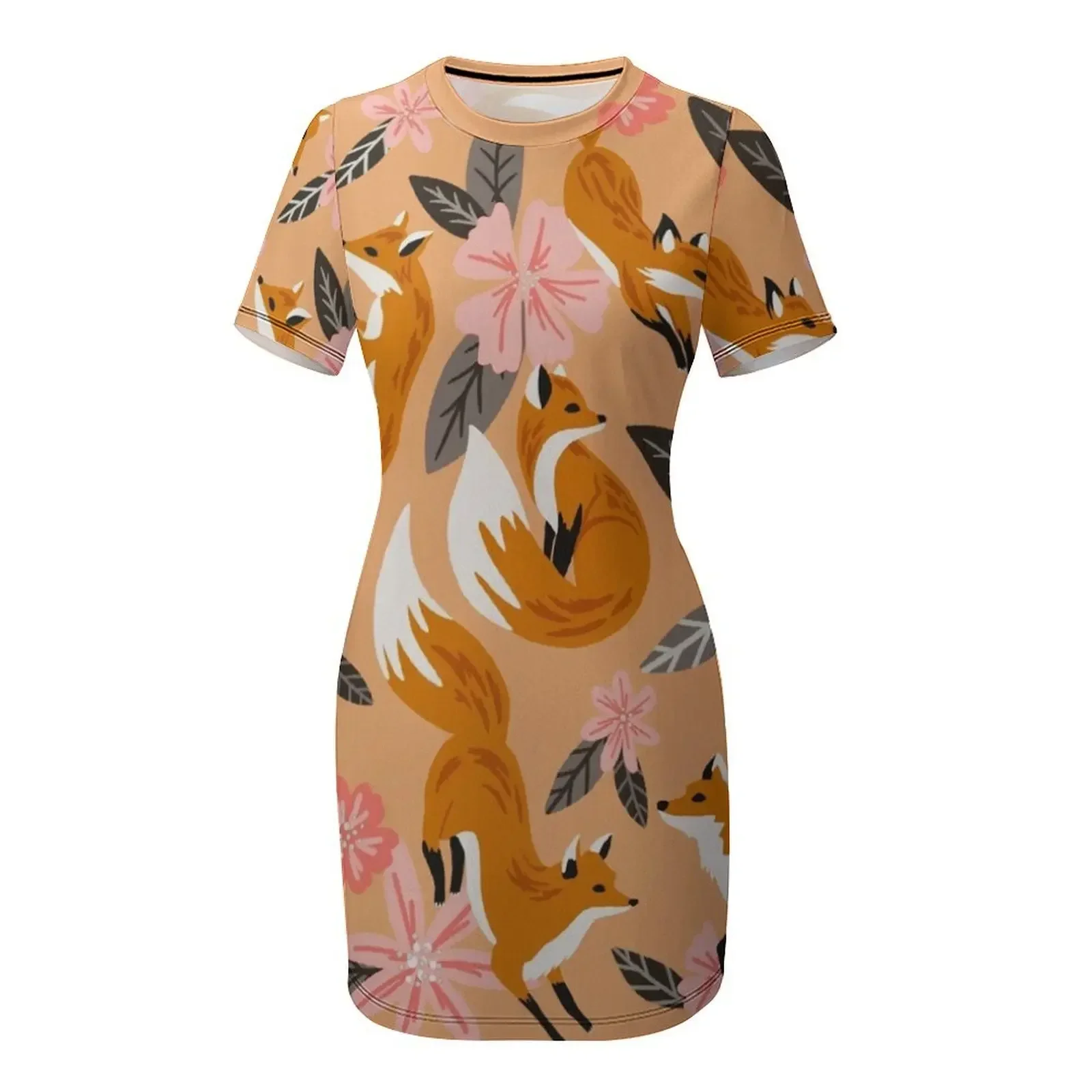 Foxes & Blooms – Vestido de ma - Summer Clothing Palette avaliação e preço