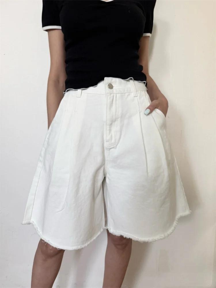 Calças Jeans Curtas Femininas  - Summer Clothing Y2K avaliação e preço