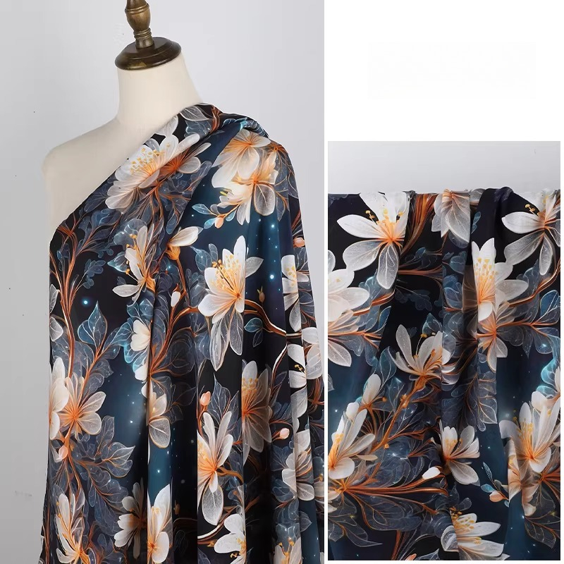 Tecido de rayon com estampa fl - Soft Summer Yellow Clothing avaliação e preço
