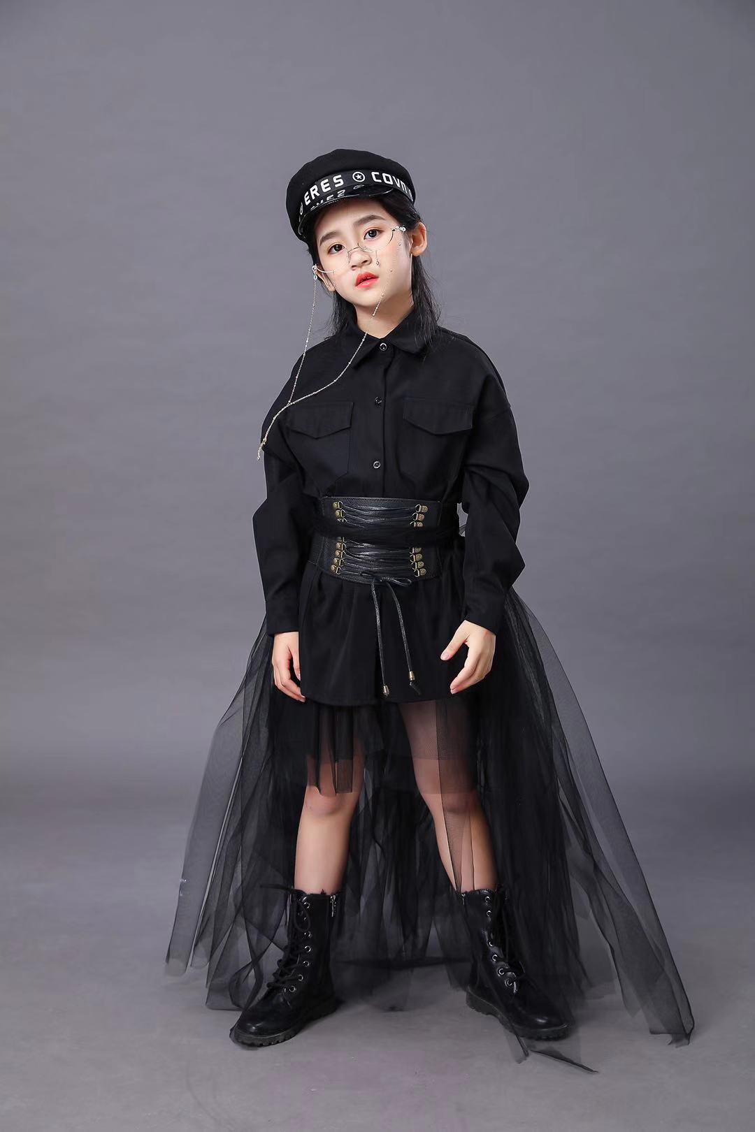 Terno preto infantil meninas m - Summer Clothing Girls avaliação e preço