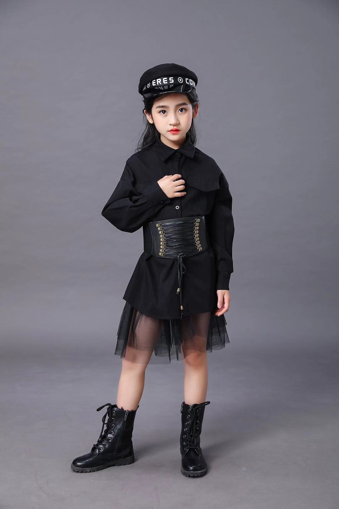 Terno preto infantil meninas m - Summer Clothing Girls avaliação e preço
