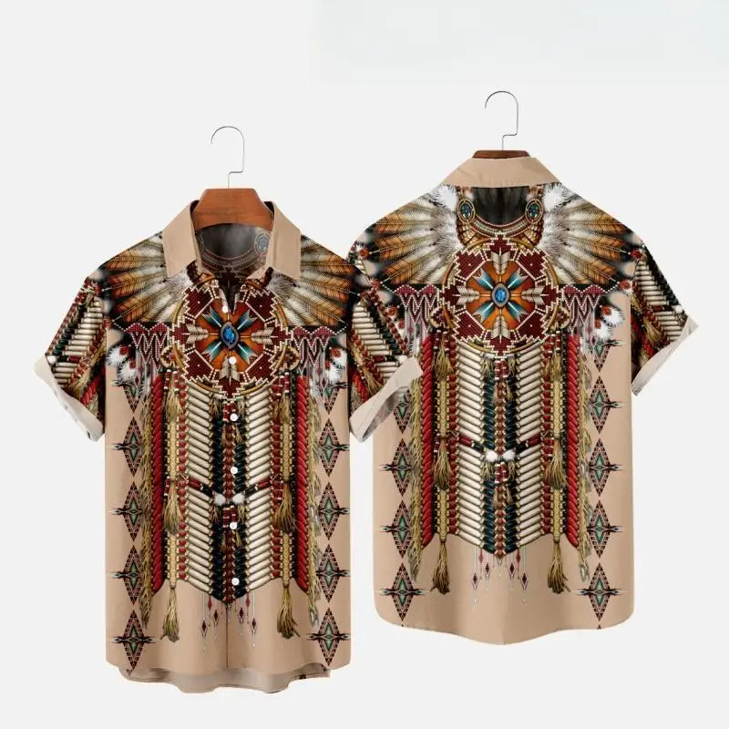 Camisa de praia de manga curta - Indian Summer Vintage Clothing avaliação e preço