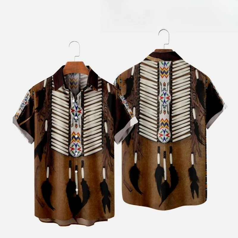 Camisa de praia de manga curta - Indian Summer Vintage Clothing avaliação e preço