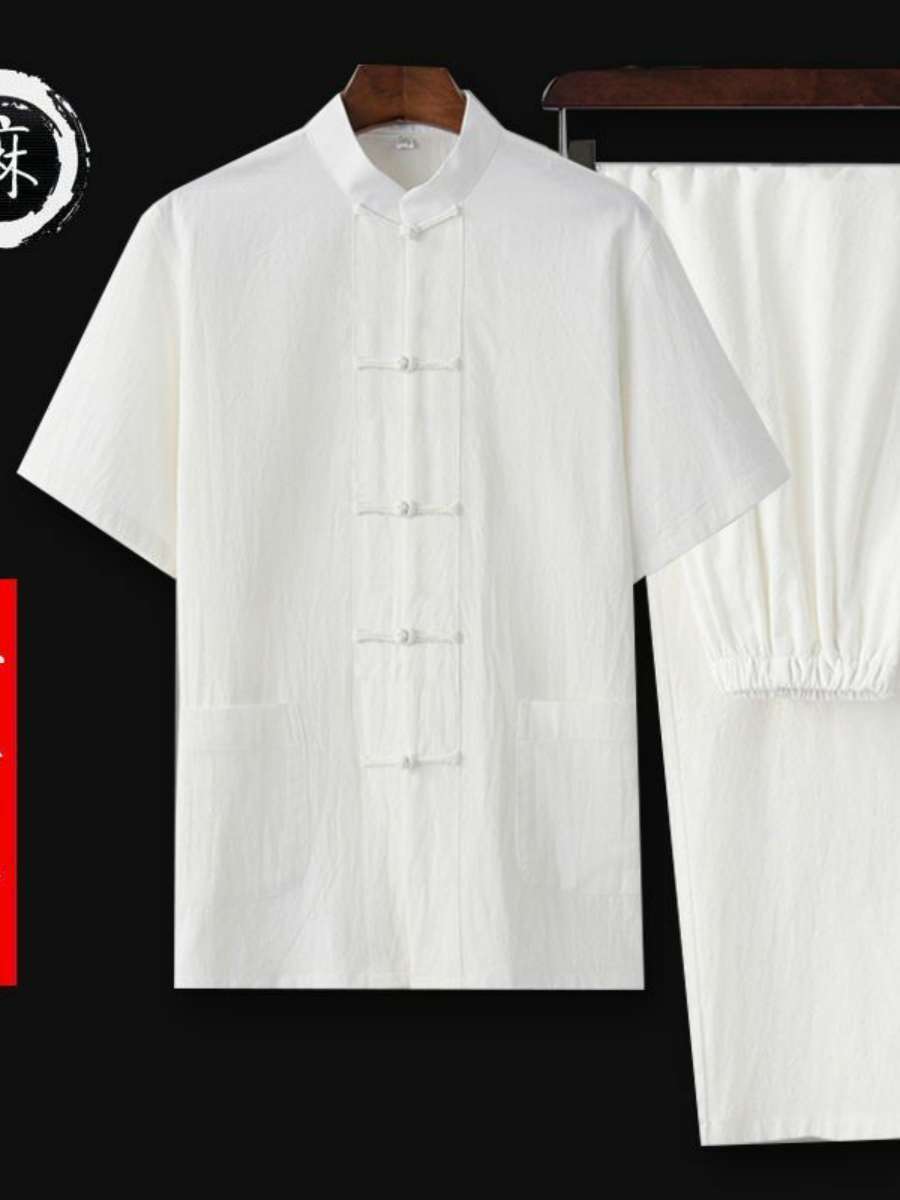Novo Conjunto de Traje Chinês  - Summer Clothing Staples avaliação e preço