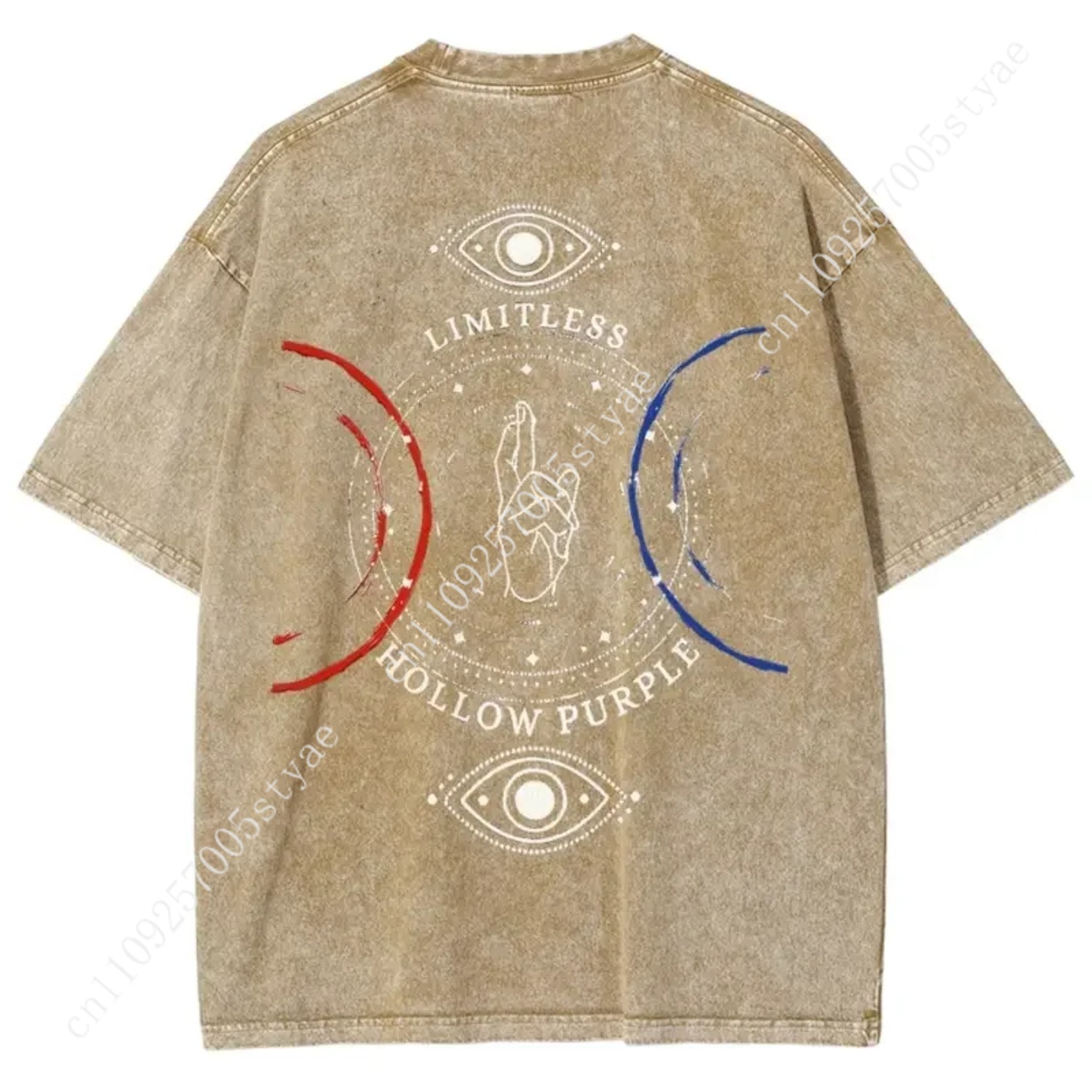 Camiseta Estampada Anime Gojo  - Vintage Summer Clothing Men avaliação e preço