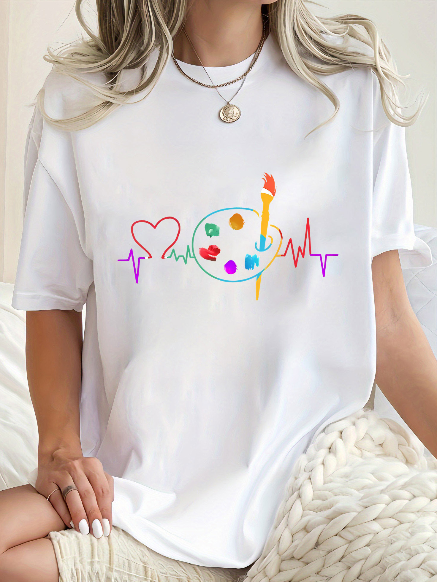 Camiseta Casual Feminina Color - Summer Clothing Palette avaliação e preço