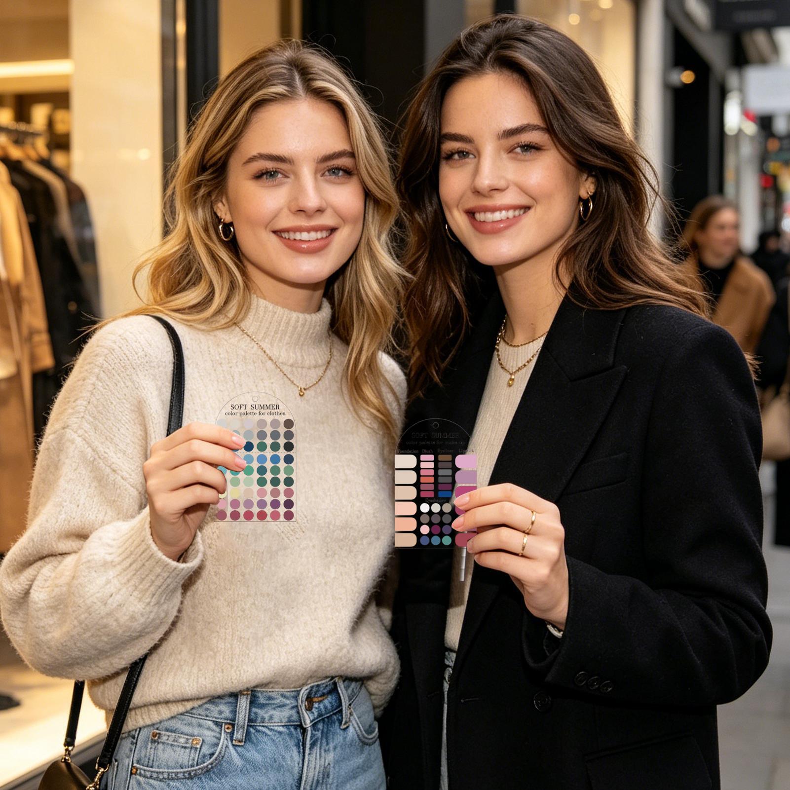 2 Cartões de Paleta de Cores S - Summer Clothing Palette avaliação e preço