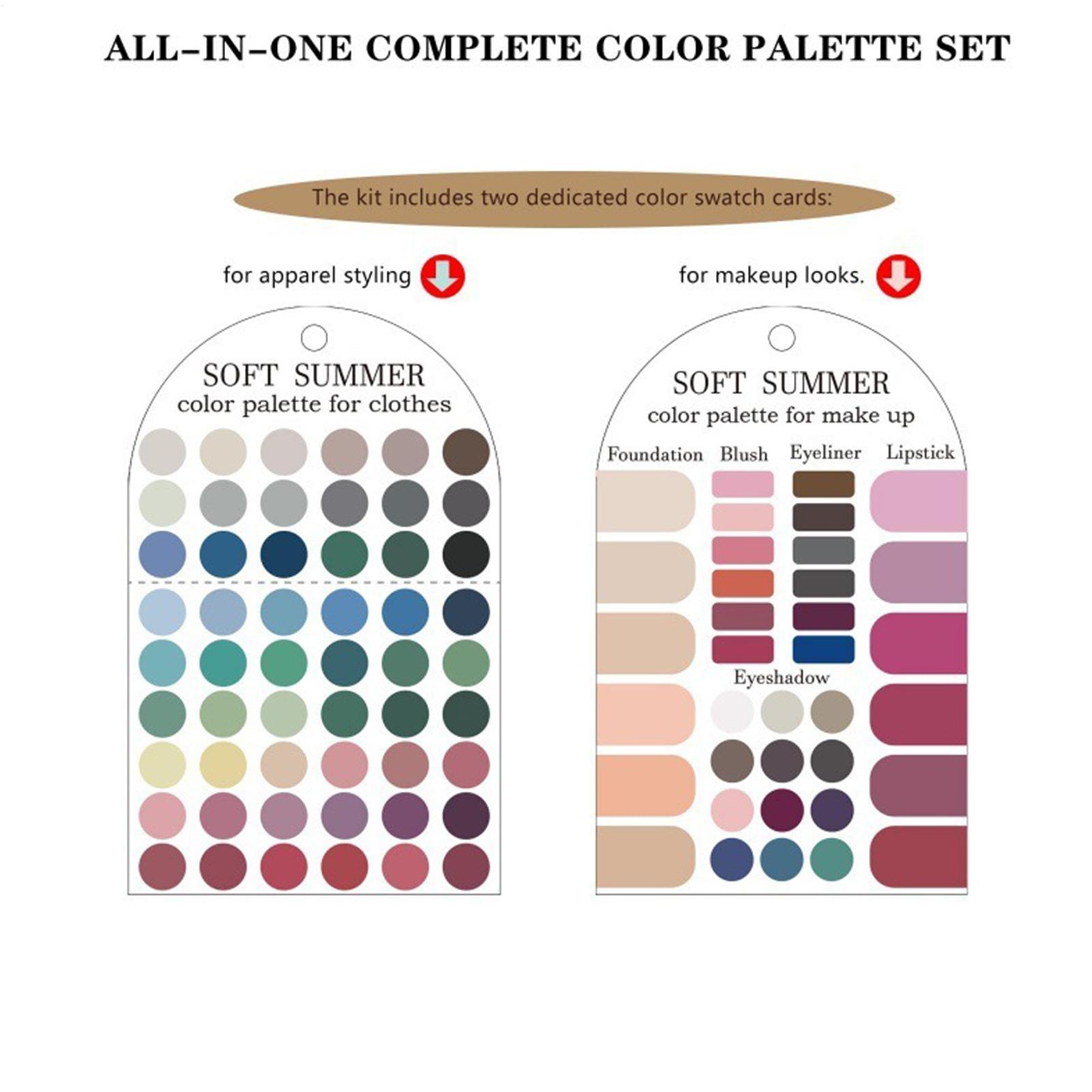 2 Cartões de Paleta de Cores S - Summer Clothing Palette avaliação e preço