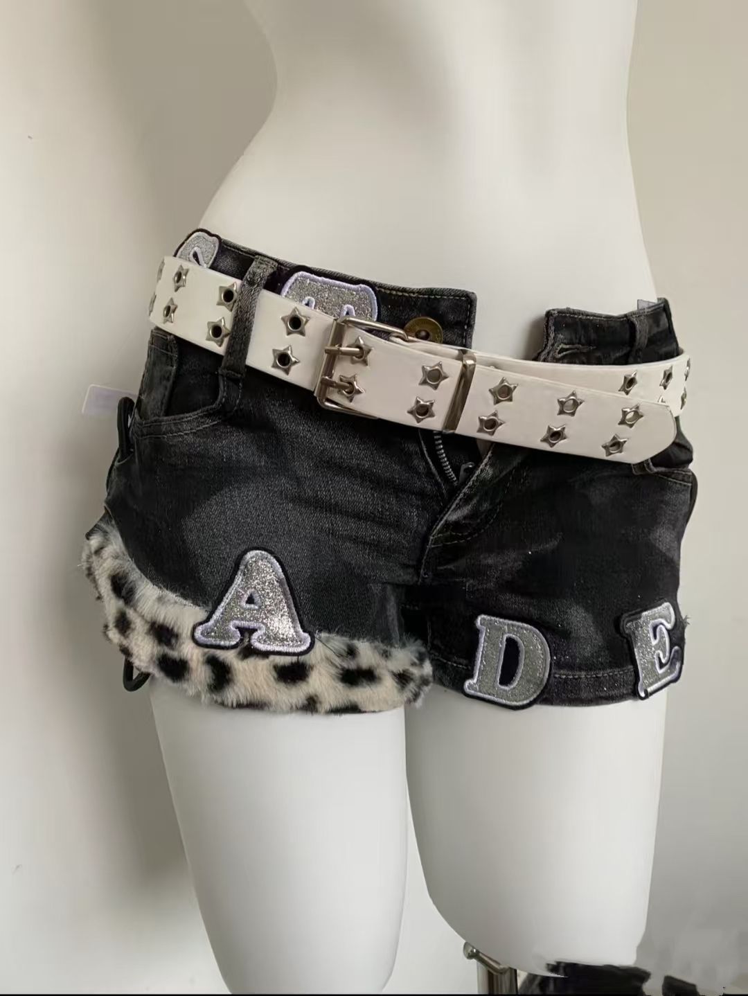 Y2k bordado remendo denim shor - Summer Clothing Girls avaliação e preço