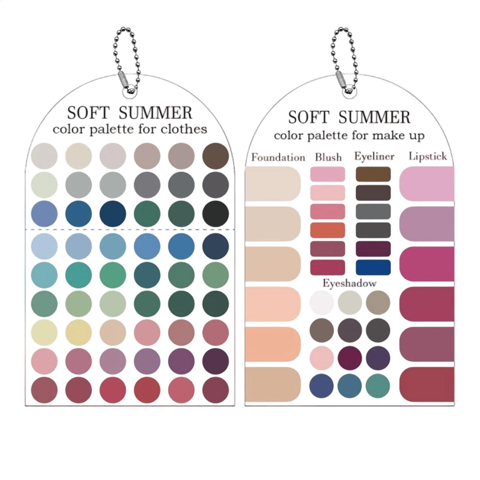 2 Peças de Cartões de Amostra  - Summer Clothing Palette avaliação e preço