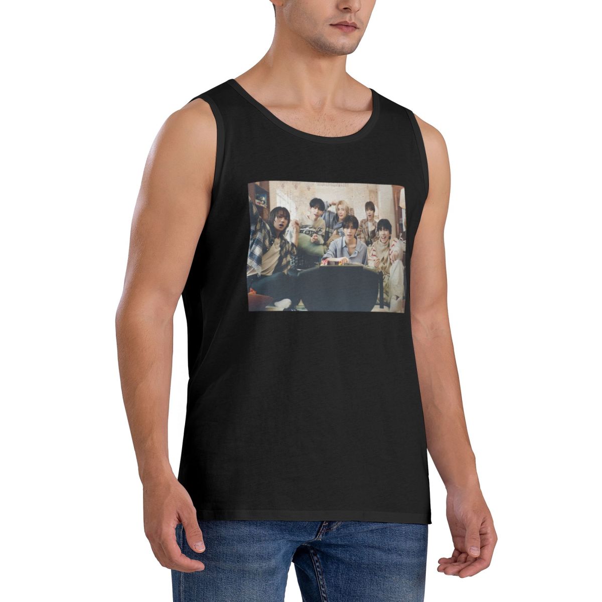 Camiseta Sem Mangas KPOP Boy N - Summer Clothing Next avaliação e preço