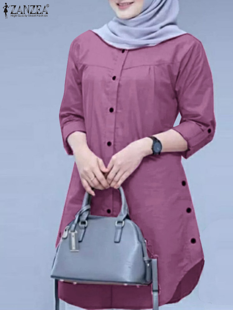 Camisa de Primavera ZANZEA 202 - Summer Clothing Hijab avaliação e preço