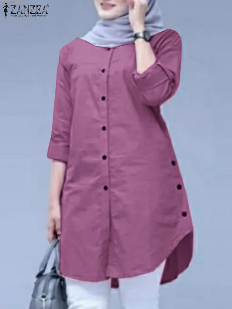 Camisa de Primavera ZANZEA 202 - Summer Clothing Hijab avaliação e preço