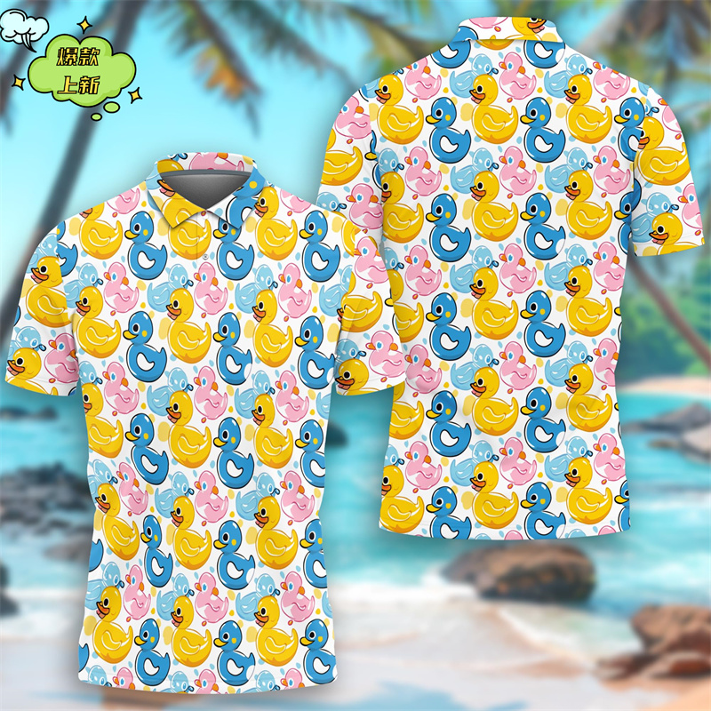Bonito pato amarelo impressão  - Summer Duck Clothing avaliação e preço