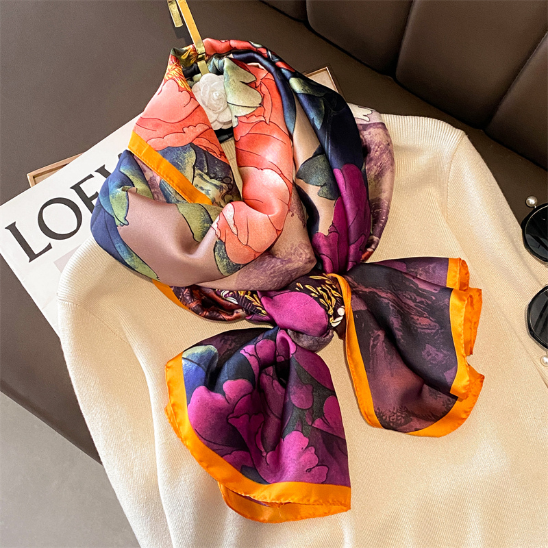 Lenço de seda luxuoso para mul - Summer Clothing Hijab avaliação e preço