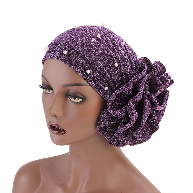 Verão beading flor turbante fe - Summer Clothing Hijab avaliação e preço