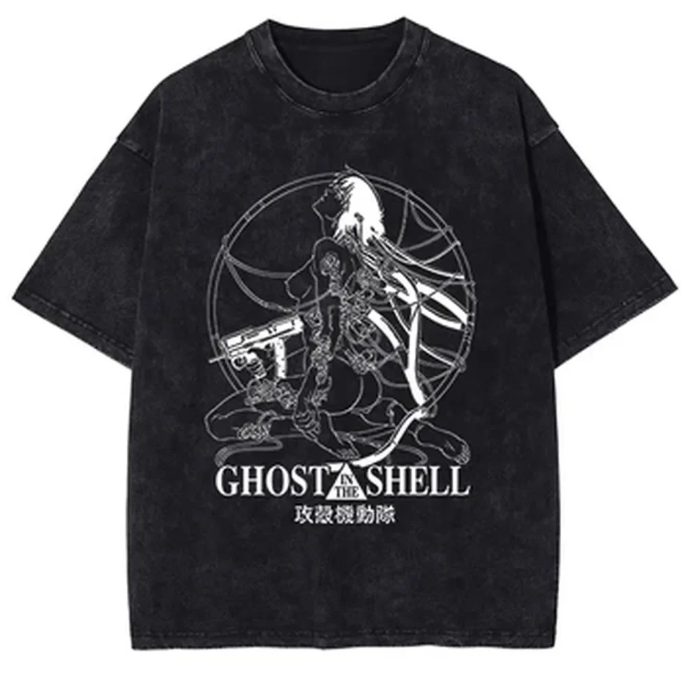 Camiseta Gráfica Ghost in the  - Vintage Summer Clothing Men avaliação e preço