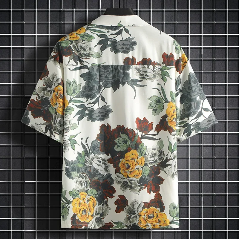 Camisa impressa masculina de m - Summer Clothing Styles Men avaliação e preço