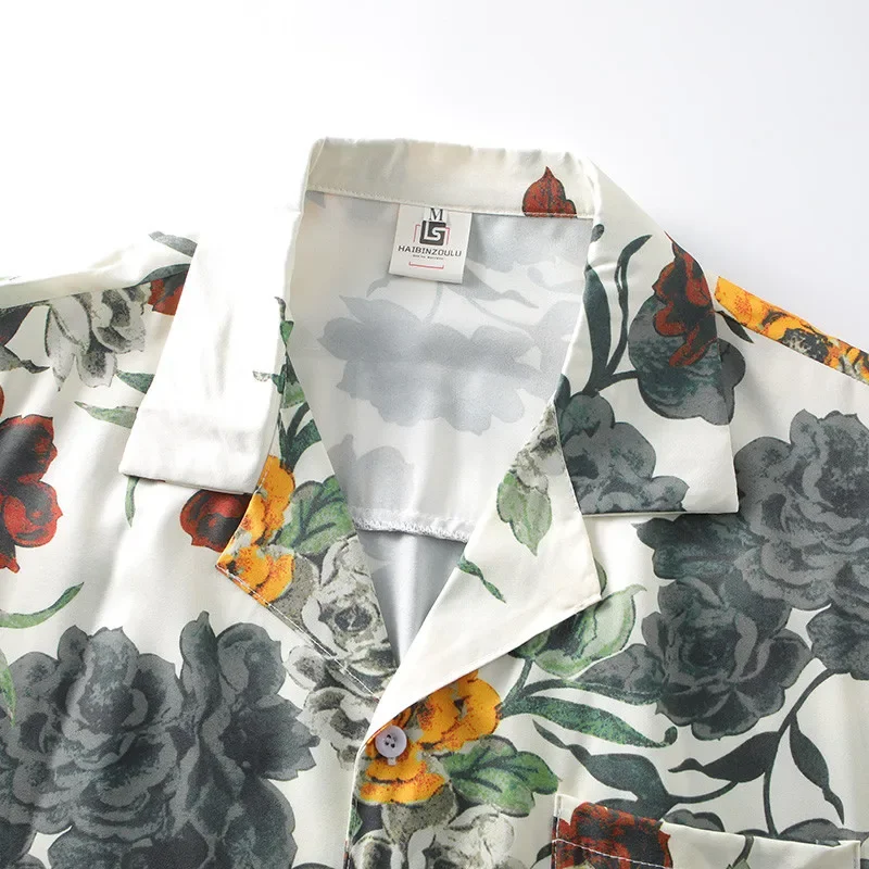 Camisa impressa masculina de m - Summer Clothing Styles Men avaliação e preço