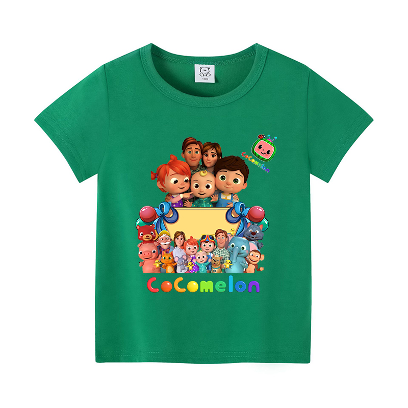 Cocomelons camisetas de bebê a - Summer Clothing Girls avaliação e preço