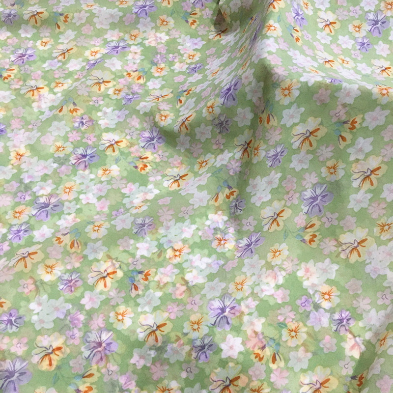 Flor chiffon tecido pelo metro - Soft Summer Yellow Clothing avaliação e preço
