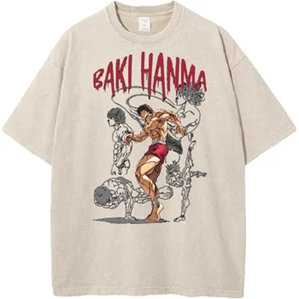 Camiseta Estampada Manga Baki  - Vintage Summer Clothing Men avaliação e preço