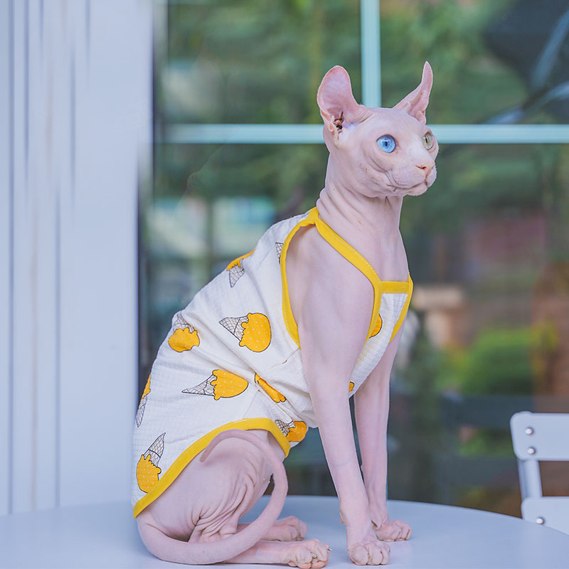Colete de algodão macio Sphynx - Soft Summer Yellow Clothing avaliação e preço