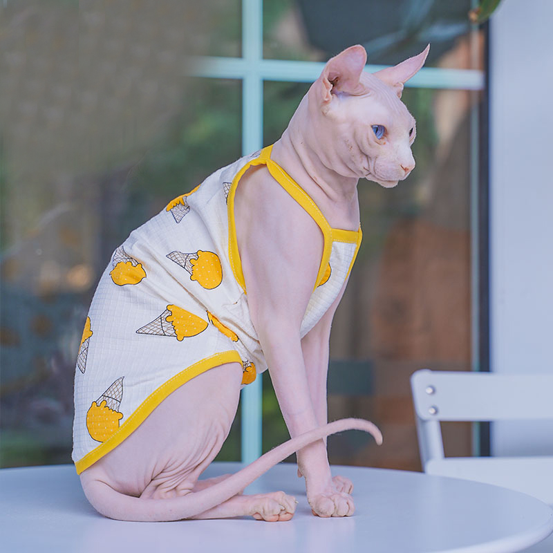Colete de algodão macio Sphynx - Soft Summer Yellow Clothing avaliação e preço
