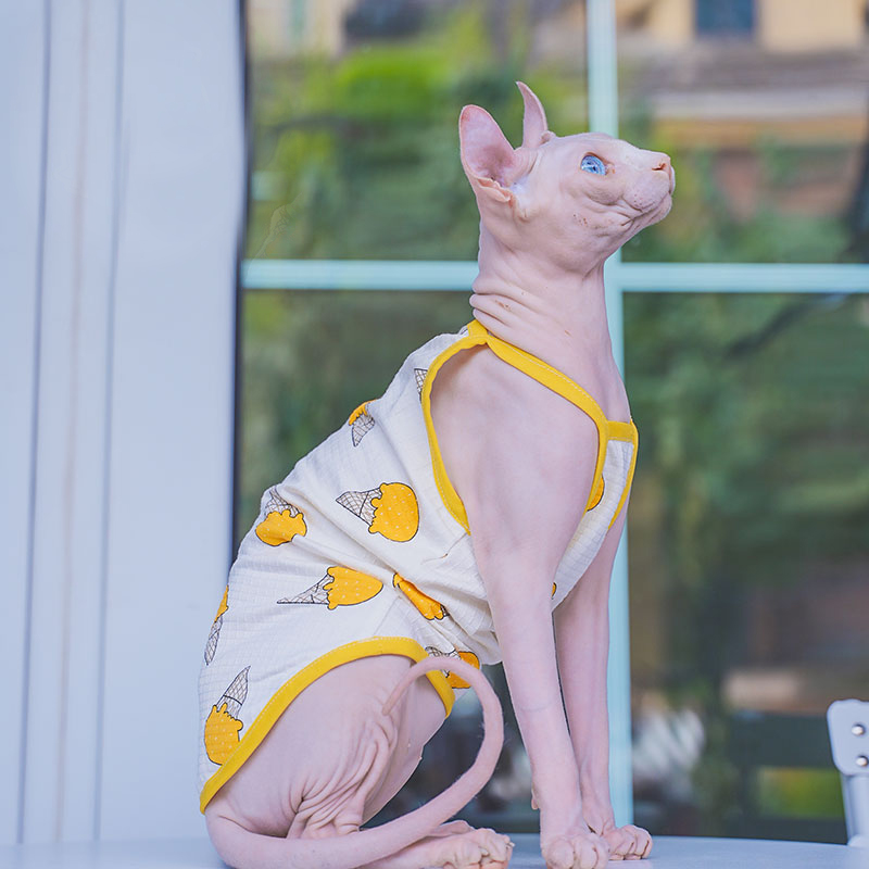 Colete de algodão macio Sphynx - Soft Summer Yellow Clothing avaliação e preço